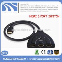 Alta calidad Hdmi interruptor de salida de entrada / 3 en 1 fuera para conversor de hdmi convertir con Pigtail Cable